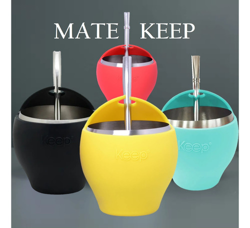 Mate Con Bombilla Keep Mate Acero Inoxidable Mate 230ml Mate