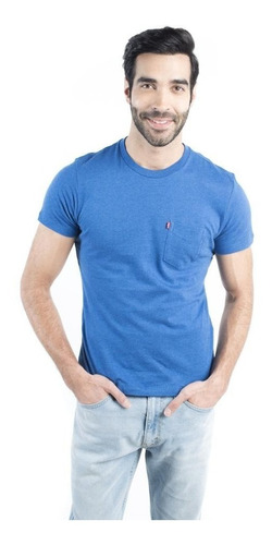 Top Levi's® Hombre Ss Set-in Sunset Pocket True Blue Heather