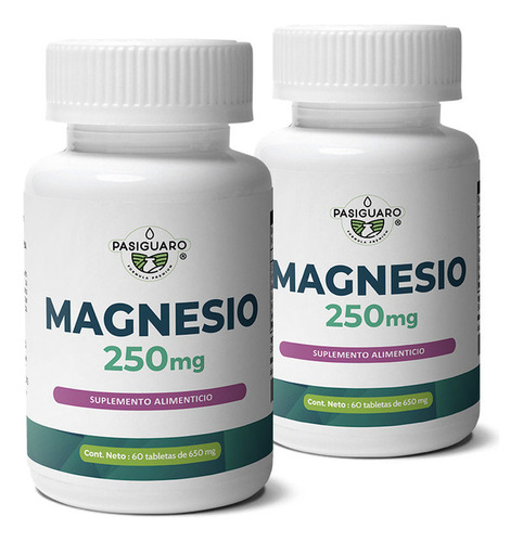 Magnesio Minnerals 60 Tabletas De 650 Mg (duo Rinde 60 Días)