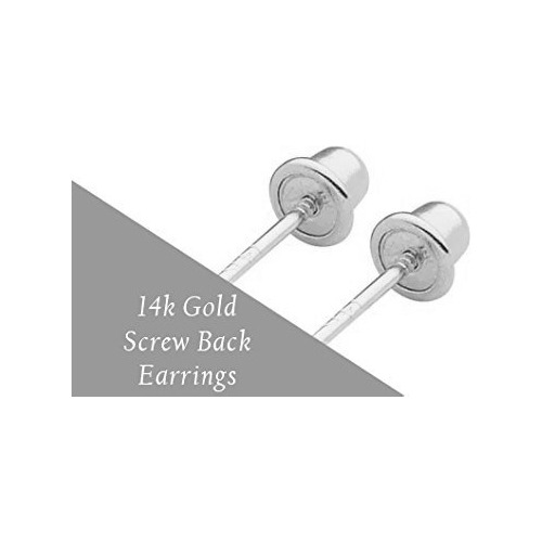 Aretes Con Perlas Y Tuerca Reversible Para Mujeres