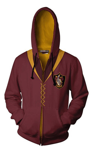 Sudadera Capucha Cosplay Impresa 3d Con Patrón Harry Potter