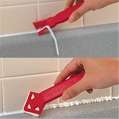 Kit 2 Ferramentas Raspador Calafetar Excesso Rejunte Piso