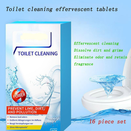 Tabletas Efervescentes Para Limpieza De Inodoros C, Paquete
