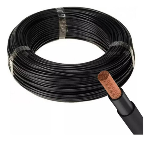 Fio Cabo Flexivel Sil 1,0mm 750v Rolo 10 Metros Preto