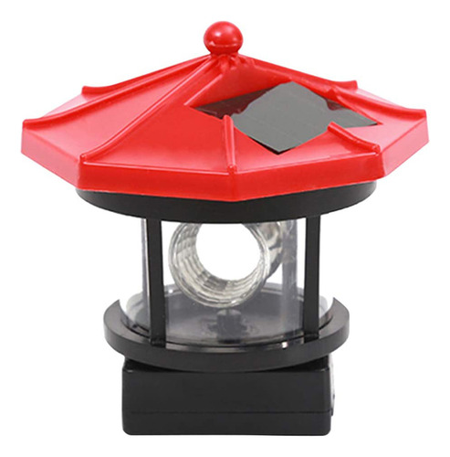 Faro Giratorio Solar Led Decorativo Para Exteriores
