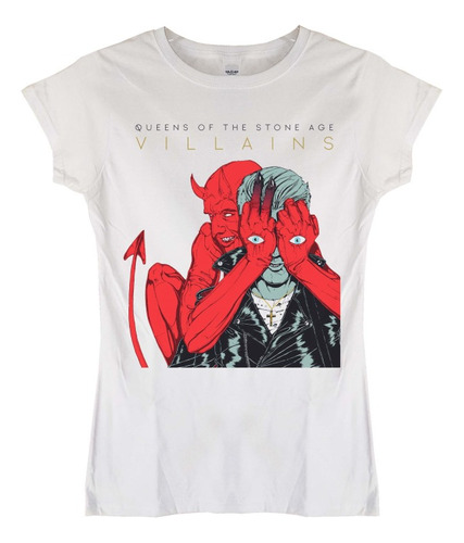 Polera Mujer Queens Of The Stone Age Villains Rock Abominatr