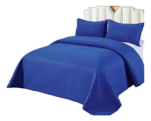 comprar Cubrecama Quilt De Verano Con Pompones  King-superking Cs2