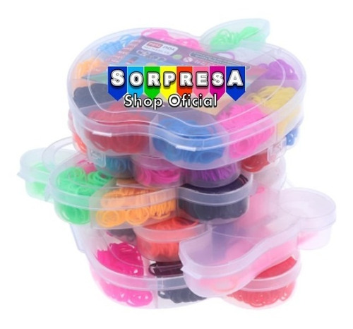 24 Kits Ligas Tejer Pulsera Bisutería Llavero Joyería Niñas