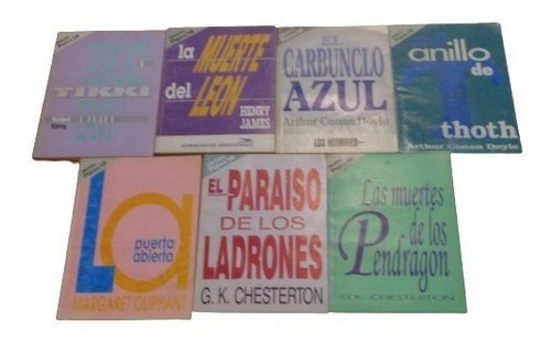 Lote 7 Libros De Literatura Inglesa Kipling Doyle Chest&-.