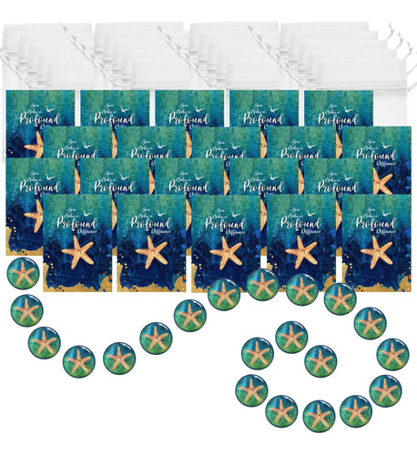  20 Bulk  Starfish Story Cards And Magnet Gift Sets  Ap...