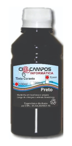 Tinta Corante Compatível T120 - 1 Lt - Escolher Cor C M Y K