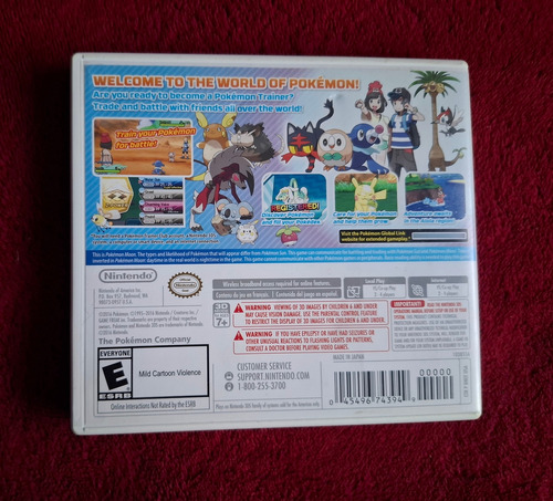 Pokémon Moon Nintendo 3ds Completo Totalmente Original (Usado)