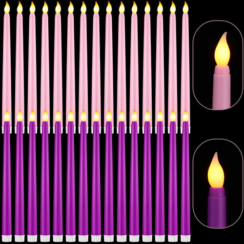 Retisee 30 Velas Cónicas Sin  De 11 Pulgadas, Funciona Con.