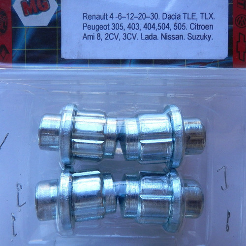Imagen 5 de 7 de Kit 8 Tuercas A/plana + Antirrobo Llanta Renault12 Envio