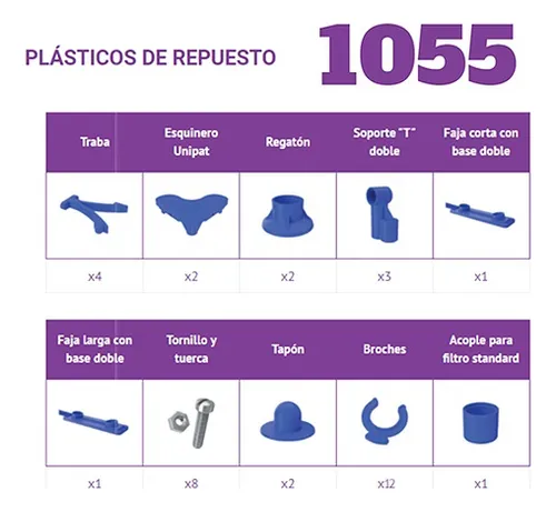 Plasticos De Repuesto Para Pelopincho 1055