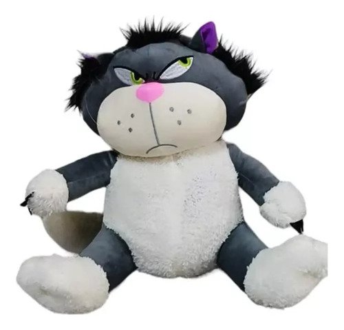 Peluche Gato Lucifer Enojado - 20 Cm 