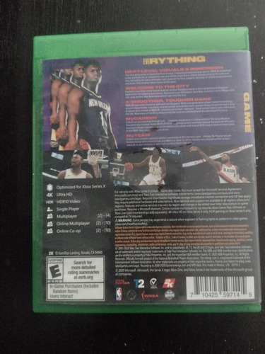 Xbox Juego Físico Nba 2k 21 Xbox Series X (Usado)