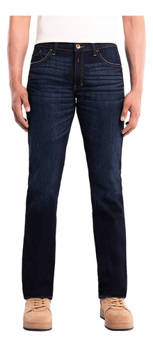 Jeans Oggi Hombre Vaxter Slim Straight Azul Oscuro