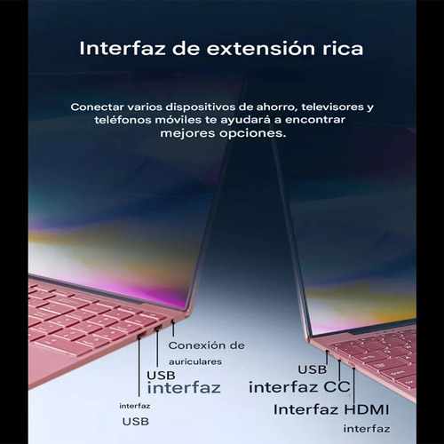 Más Barato Portátil 15.6 Intel Celeron Win11 8+512ssd Laptop Rosa