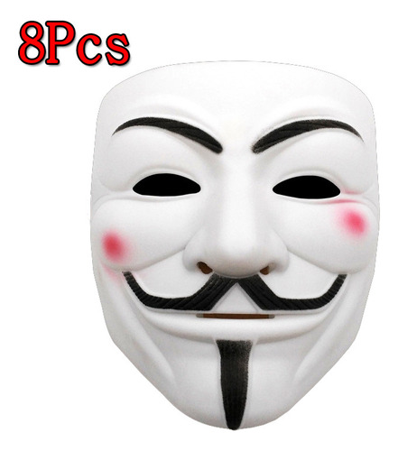 Máscara Navideña De Halloween V Hacker Ball Mask 8 Piezas
