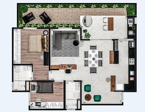 Imagem 13 de 15 de Apartamento Com 2 Dormitórios À Venda, 73 M² Por R$ 517.900,00 - Morumbi - Paulínia/sp - Ap0644