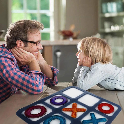 Tablero De Juego Tic Tac Toe Molde De Resina De Silicona