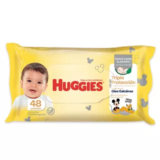 Toallitas húmedas Huggies Triple Protección Oleo Calcáreo 48 u