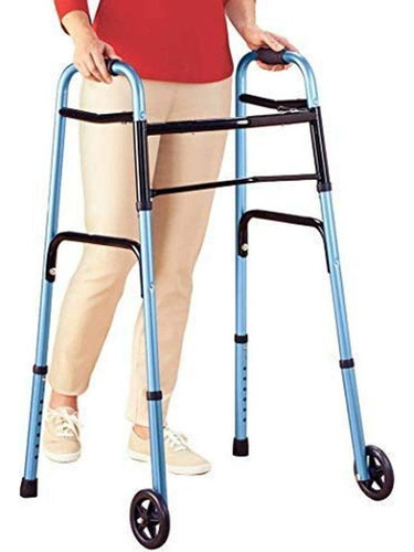 Walker Lumex Colorselect Para Adultos Con Ruedas, Color Azul