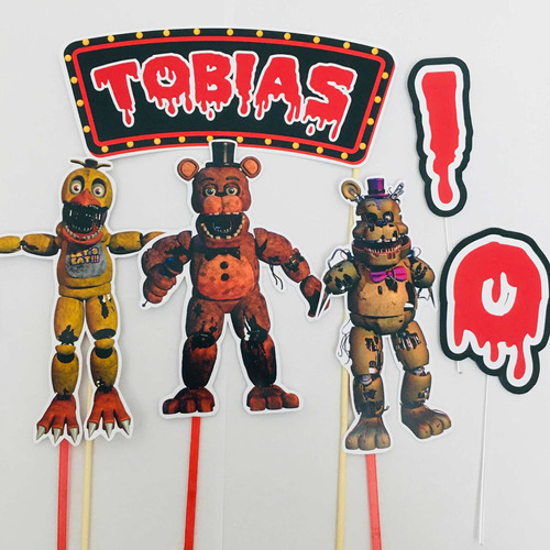 Cake Toppers Deco Torta Five Nights At Freddy's