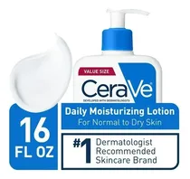 Comprar Cerave Daily Moisturizing Lotion Locion Hidratante 16 oz es un humectante para el cuerpo y el rostro para pieles normales a secas que se funde rápidamente en la piel Adecuado para todo el cuerpo