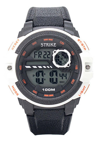 Reloj Strike Watch Yp19788-02-black Hombre Colección 2022 Color de la correa Negro Color del bisel Blanco Color del fondo Gris