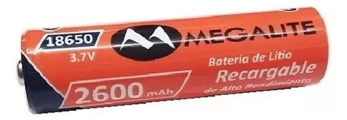 Pila Recargable 18650 Megalite - Batería 3.7v 2600mah