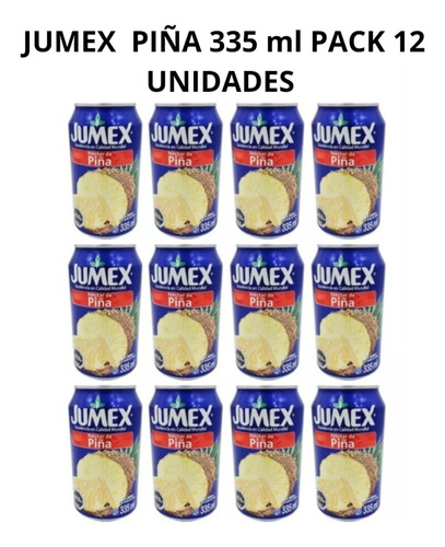 Jugos Jumex Piña - 355 Ml Pack 12 Unidades 