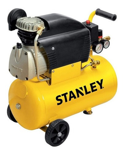 Compresor De Aire Stanley Con Ruedas  1500w 24 Litros 2 Hp