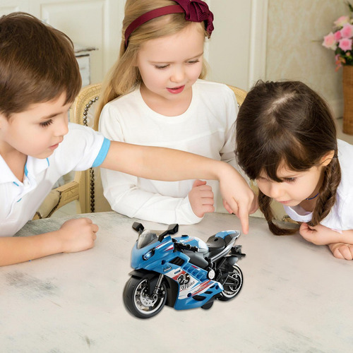 Figura De Moto Motocicleta Con Sonido Y Luz Kit De Figuras D