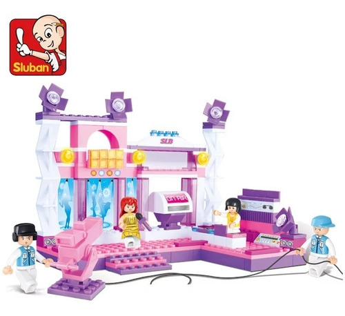 Bloques Para Armar Con Figuras Estudio De Tv Sluban Girls 