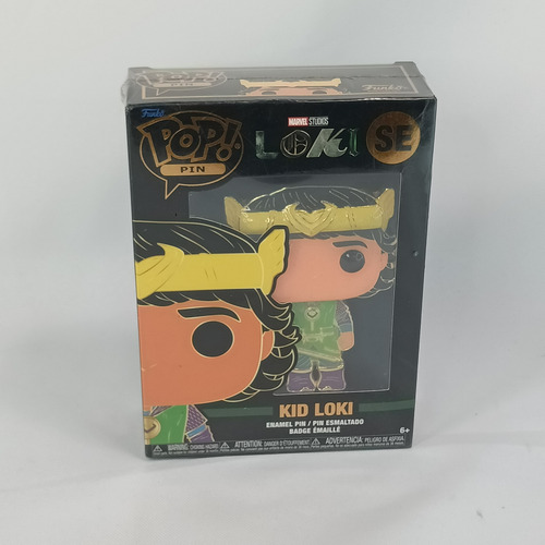 Funko Pop Pin Marvel Kid Loki Pin Esmaltado (Usado)