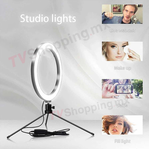 Aro De Luz Led 16 Cm Tripie