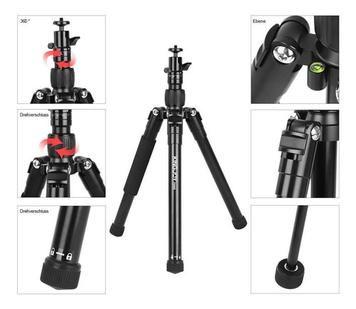 Tripé/monopé Portátil P056s Ball Head Botões De Controle 4kg