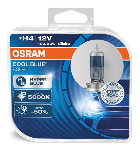 Kit Ampolleta Osram H4 Cool Blue Boost