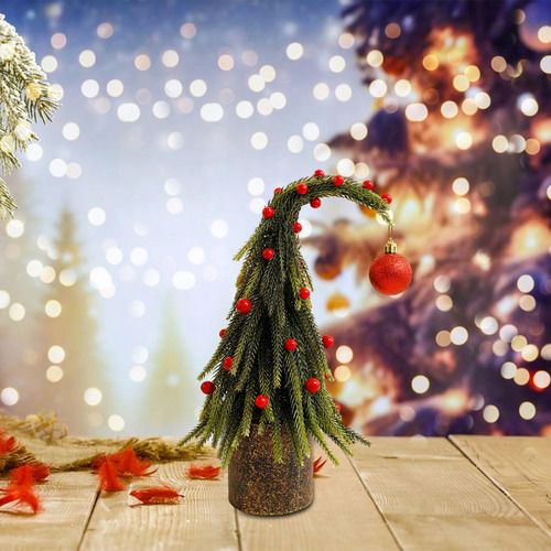 Mini De Navidad Artificial, Adorno Navideño 30 Centímetros