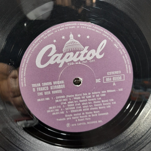 Vinil Lp O Franco Atirador Robert De Niro Bom Estado