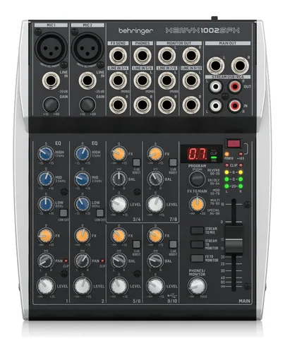 Consola Mixer Behringer Xenyx 1002sfx Interface Usb Fx