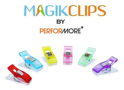 Clips Mágicos, Multicolores, Paquete De 100 Clips De C...
