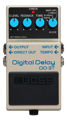 Pedal de efectos Boss Digital Delay DD-3T para guitarra eléctrica.