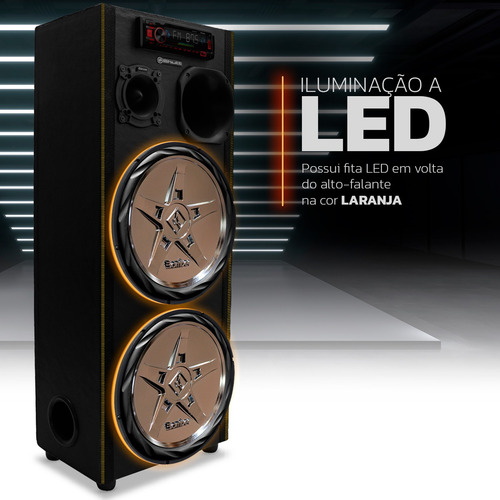 Caixa De Som Bob Residencial Subwoofer 12'' Bomber New Edge