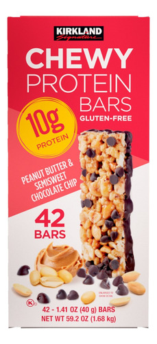 42 Barras De Proteína Sabor Maní Y Chocolate, Kirkland