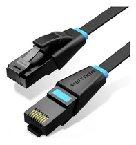 Comprar Cable De Red Vention Cat6 Certificado - 5 Metros Plano Ultra Fino Y Liviano  - Premium Patch Cord - Utp Rj45 Ethernet 10gbps - 250 Mhz - Cobre - Pc - Notebook - Servidores - Negro - Ibjbj