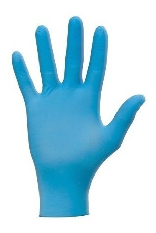 Guantes De Nitrilo Descartable Resistente S/polvo Caja X100
