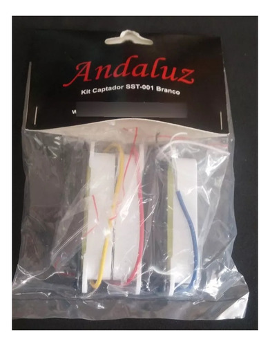 Kit 3 Captadores Guitarra Strato Single Preto Andaluz